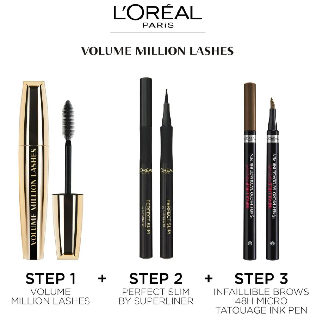 L'Oréal Paris Mascara<Volume Million Lashes Mascara