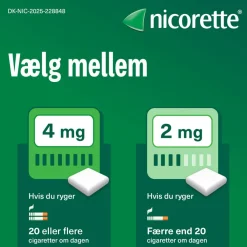 Nicorette® Whitemint 2 mg medicinsk tyggegummi< Nikotintyggegummi|Rygestop