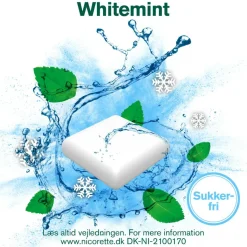 Nicorette® Whitemint 2 mg medicinsk tyggegummi< Nikotintyggegummi|Rygestop
