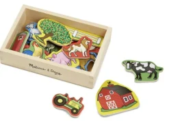 Melissa and Doug Wooden Magnets in a Box Farm<Børn Motorik & Bevægelse