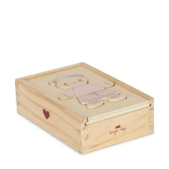 Konges Sløjd Wooden Teddy Dress Up Puzzle Fsc<Børn Spil Og Puslespil