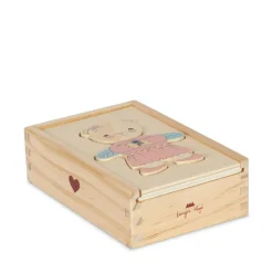 Konges Sløjd Wooden Teddy Dress Up Puzzle Fsc<Børn Spil Og Puslespil
