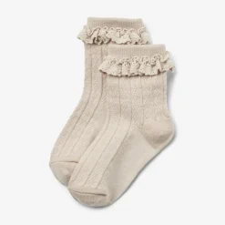 WHEAT Børnetøj<Wool Lace Socks Nora 2-pak