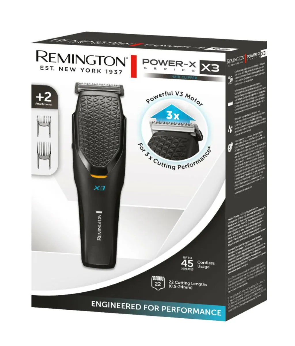 Remington Trimmere|Elektronisk Hårfjerning>X3 Power-X Series Hair Clipper