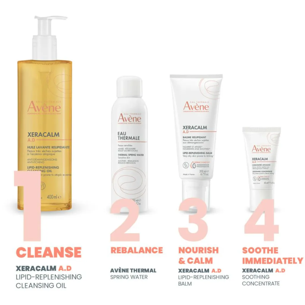 Avène Badetid|Babysalve<XeraCalm A.D Anti-Itching Bath & Shower Oil